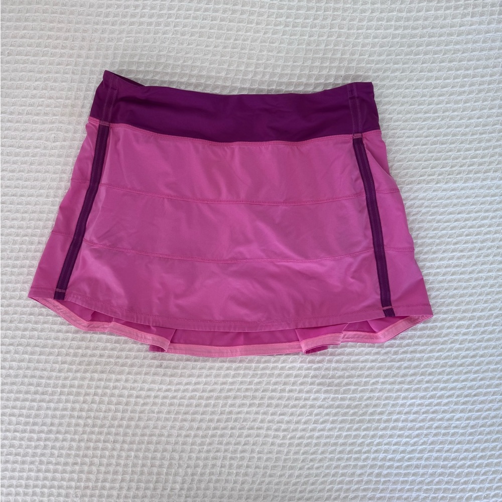 Lululemon Athletica Pink and Purple Midi Skirt